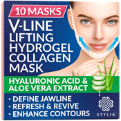 STYLIA V Line Lifting Collagen Face Mask - Double Chin Strap for Women - Jawline Shaper Face Lift Tape - Neck Lift Collagen Mask 